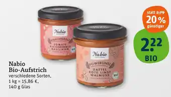 tegut Nabio bio-aufstrich Angebot