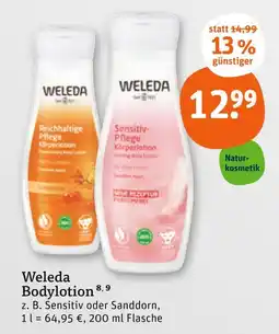 tegut Weleda bodylotion Angebot
