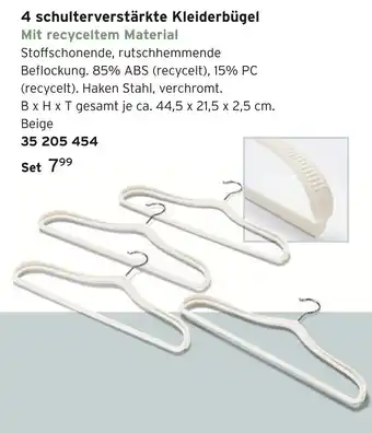 Tchibo 4 schulterverstärkte kleiderbügel Angebot
