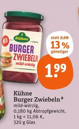 tegut Kühne burger zwiebeln Angebot