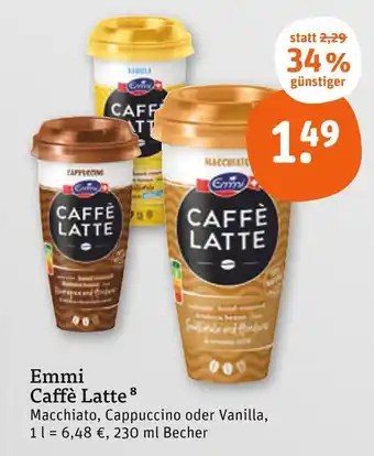 tegut Emmi caffè latte Angebot