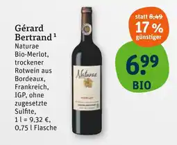 tegut Gérard bertrand naturae bio-merlot Angebot