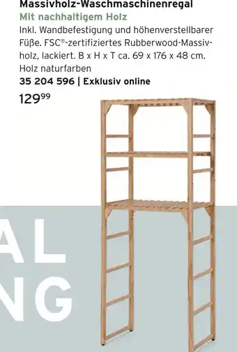 Tchibo Massivholz-waschmaschinenregal Angebot