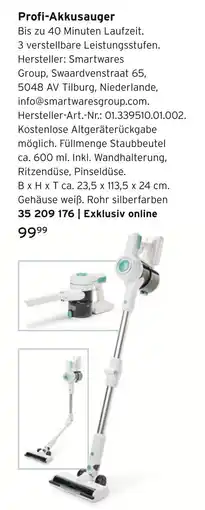 Tchibo Smartwares profi-akkusauger Angebot