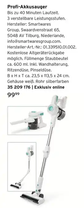 Tchibo Smartwares profi-akkusauger Angebot