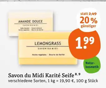 tegut Savon du midi karité seife Angebot