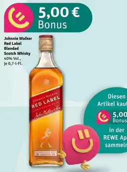 nahkauf Johnnie walker red label blended scotch whisky Angebot