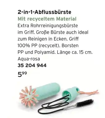 Tchibo 2-in-1-abflussbürste Angebot