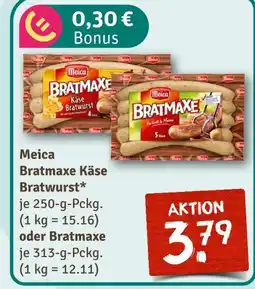 nahkauf Meica bratmaxe käse bratwurst oder bratmaxe Angebot