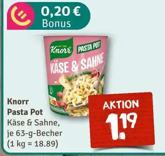 nahkauf Knorr pasta pot Angebot