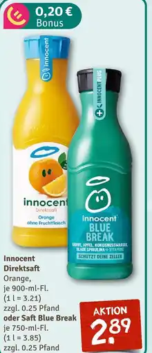 nahkauf Innocent direktsaft oder saft blue break Angebot