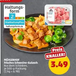 PENNY Mühlenhof frisches schweine-gulasch Angebot