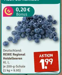 nahkauf Rewe regional heidelbeeren Angebot