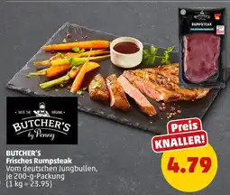 PENNY Butcher's by penny frisches rumpsteak Angebot