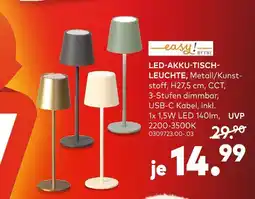porta Easy! by fhl led-akku-tischleuchte Angebot