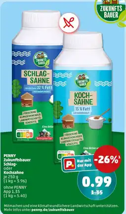 PENNY Penny zukunftsbauer schlag- oder kochsahne Angebot