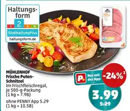 PENNY Mühlenhof frische puten-schnitzel Angebot