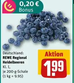 REWE Rewe regional heidelbeeren Angebot