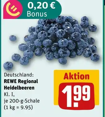 REWE Rewe regional heidelbeeren Angebot