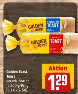 REWE Golden toast vollkorn toast Angebot