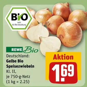 REWE Rewe bio gelbe bio speisezwiebeln Angebot