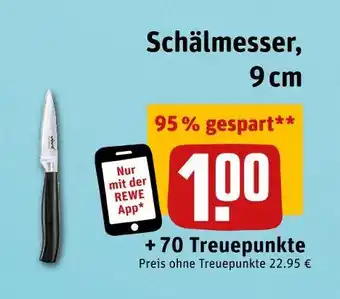 REWE Schälmesser, 9 cm Angebot