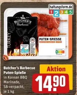 REWE Butcher’s barbecue puten-spieße Angebot