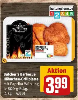 REWE Butcher’s barbecue hähnchen-grillplatte Angebot