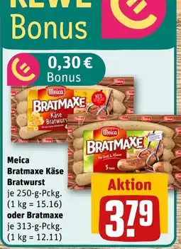 REWE Meica bratmaxe käse bratwurst oder bratmaxe Angebot
