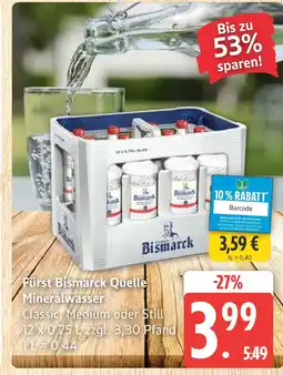 Marktkauf Fürst bismarck quelle mineralwasser classic Angebot