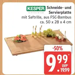 Marktkauf Kesper schneide- und servierplatte Angebot