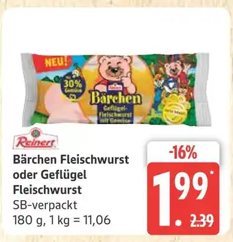 Marktkauf Reinert bärchen fleischwurst Angebot
