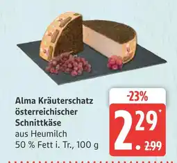 Marktkauf Alma kräuterschatz österreichischer schnittkäse Angebot