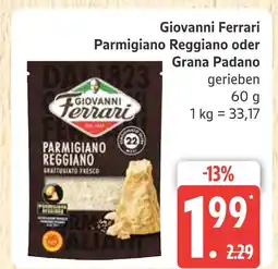 Marktkauf Giovanni ferrari parmigiano reggiano oder grana padano Angebot