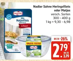 Marktkauf Nadler sahne heringsfilets Angebot