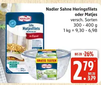 Marktkauf Nadler sahne heringsfilets Angebot