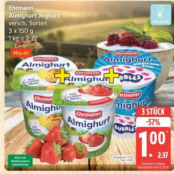 Marktkauf Ehrmann almighurt joghurt pfirsich Angebot