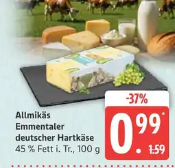 Marktkauf Allmikäs emmentaler deutscher hartkäse Angebot