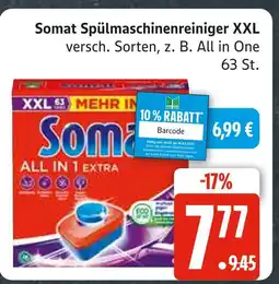 Marktkauf Somat spülmaschinenreiniger xxl Angebot