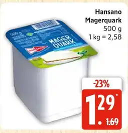 Marktkauf Hansano magerquark Angebot
