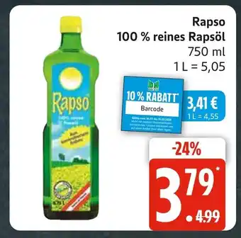 Marktkauf Rapso 100 % reines rapsöl Angebot