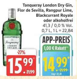 Marktkauf Tanqueray london dry gin Angebot