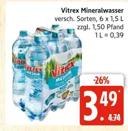 Marktkauf Vitrex mineralwasser Angebot