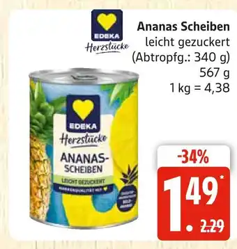Marktkauf Edeka ananas scheiben Angebot