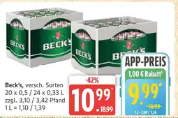 Marktkauf Beck’s bier Angebot