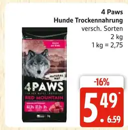 Marktkauf 4 paws hunde trockenahrung Angebot