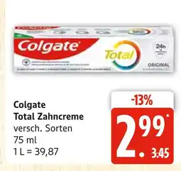 Marktkauf Colgate total zahncreme Angebot