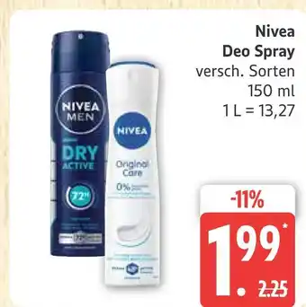 Marktkauf Nivea deo spray Angebot