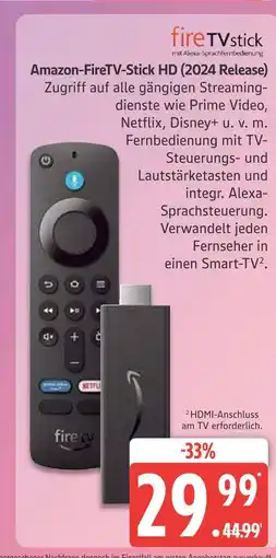 Marktkauf Amazon firetv-stick hd (2024 release) Angebot