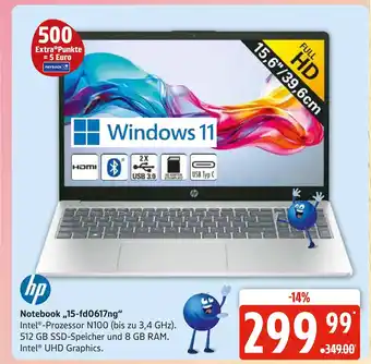 Marktkauf Hp notebook „15-fd0617ng“ Angebot